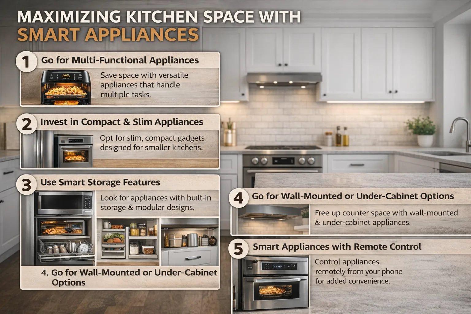 Ways to Maximize Your Kitchen Space with Smart Appliances – Sunblaze ...