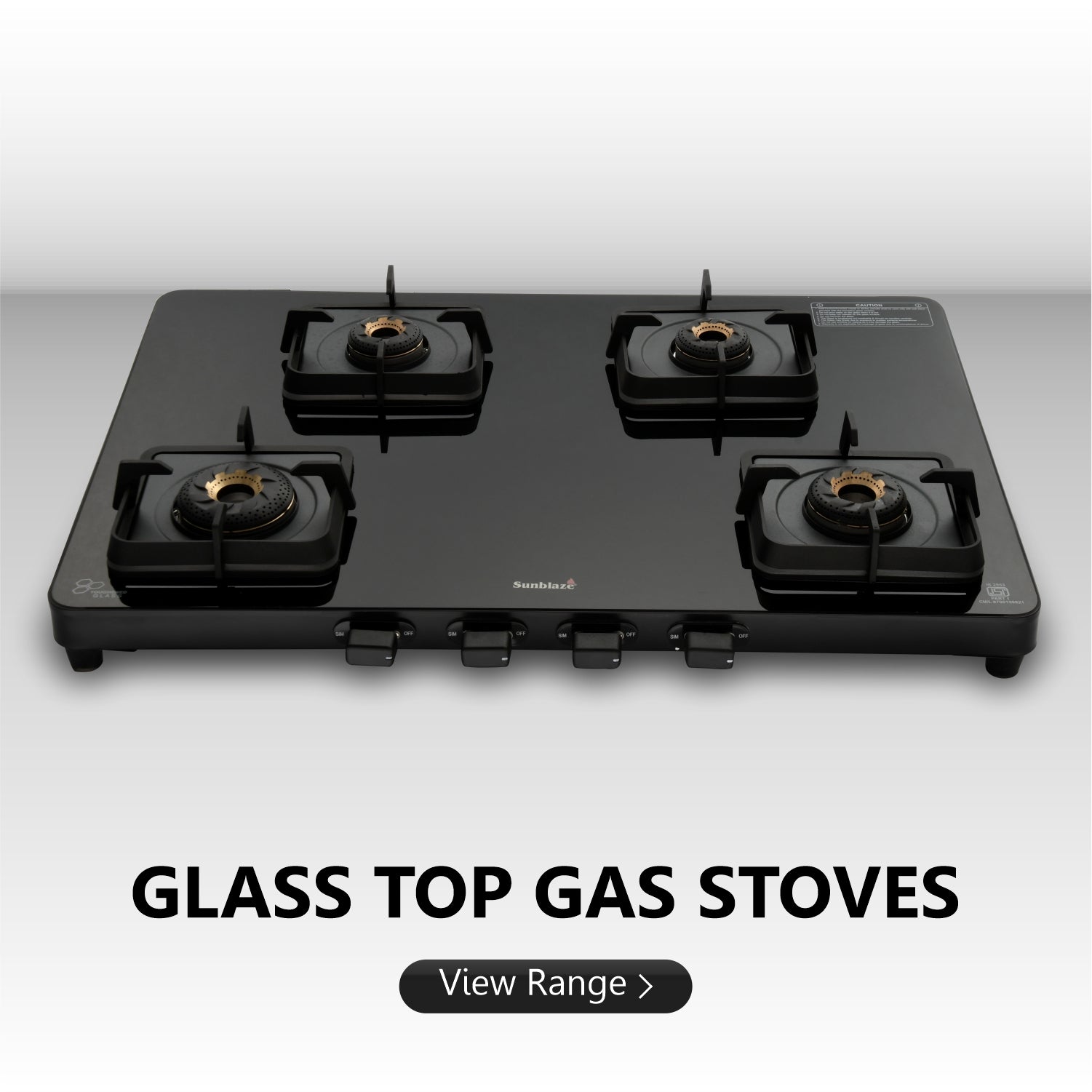 Glass Top Gas Stove